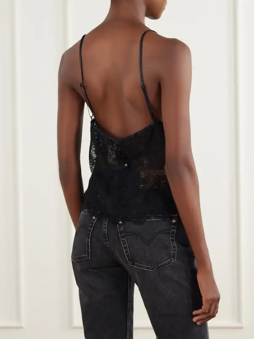Isabel Marant Adiena Stretch-silk Lace Camisole | Thumbnail 4