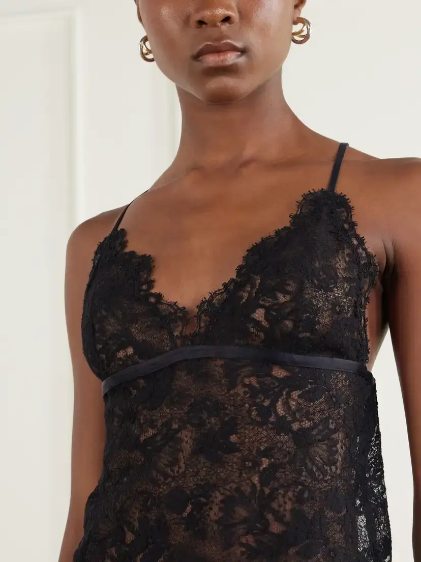 Isabel Marant Adiena Stretch-silk Lace Camisole | Thumbnail 5