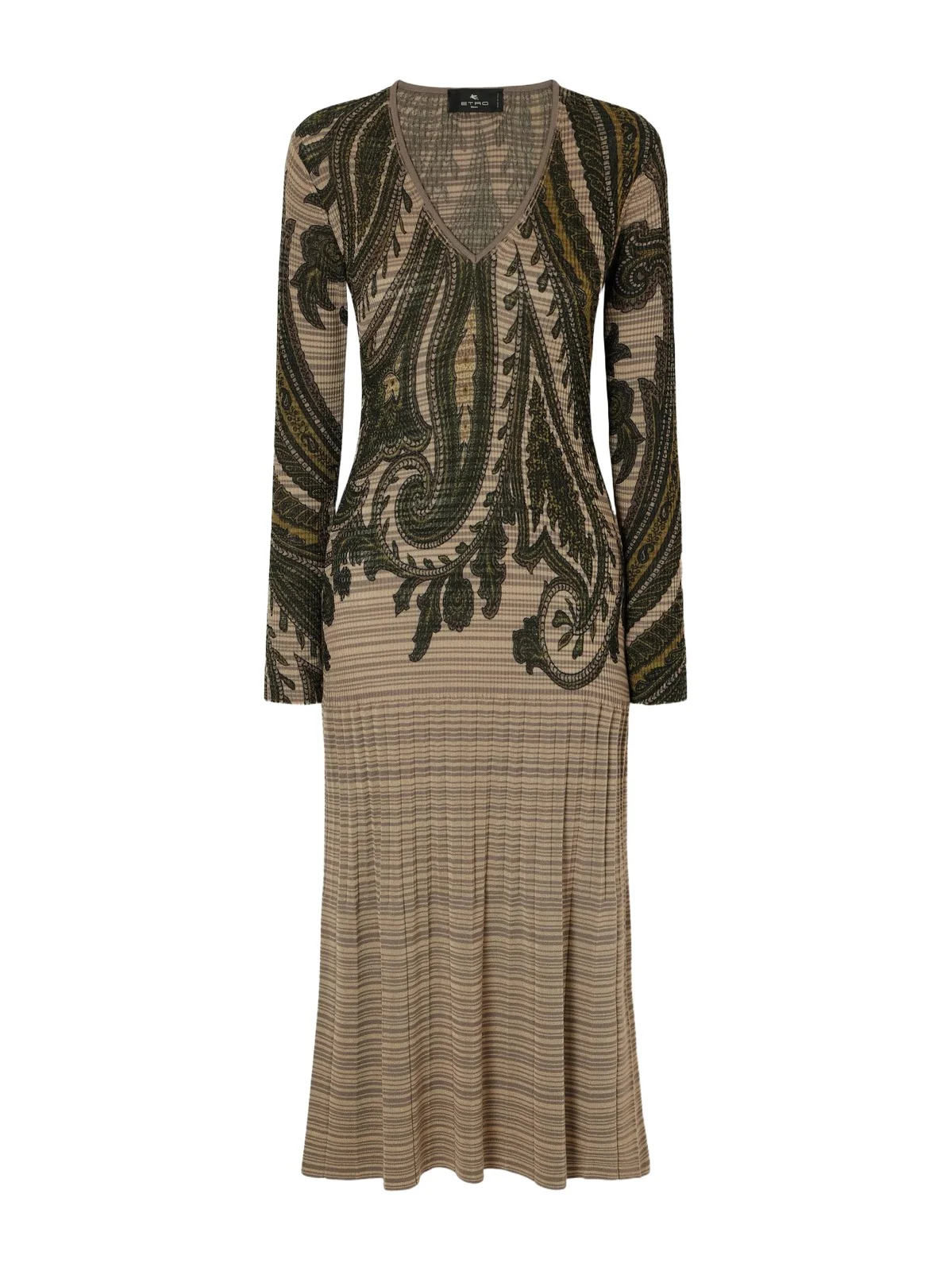 Printed Ribbed-knit Midi Dress Printed Ribbed-knit Midi Dress