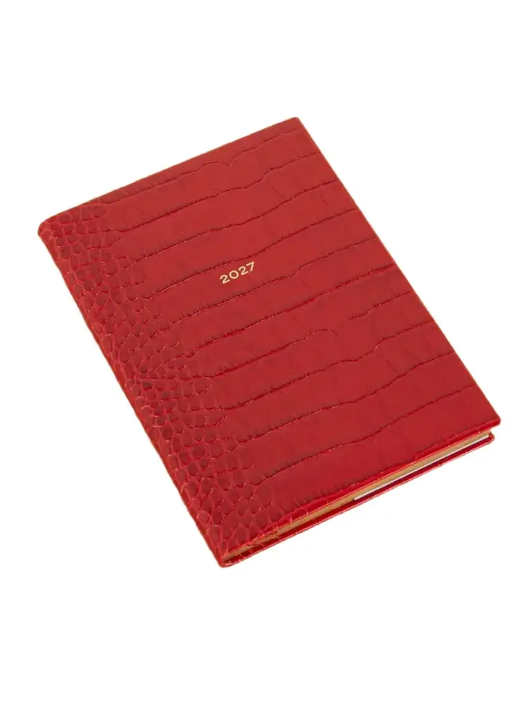 Smythson Mara 2027 Croc-embossed Leather Diary | Image 1 Smythson Mara 2027 Croc-embossed Leather Diary | Image 1