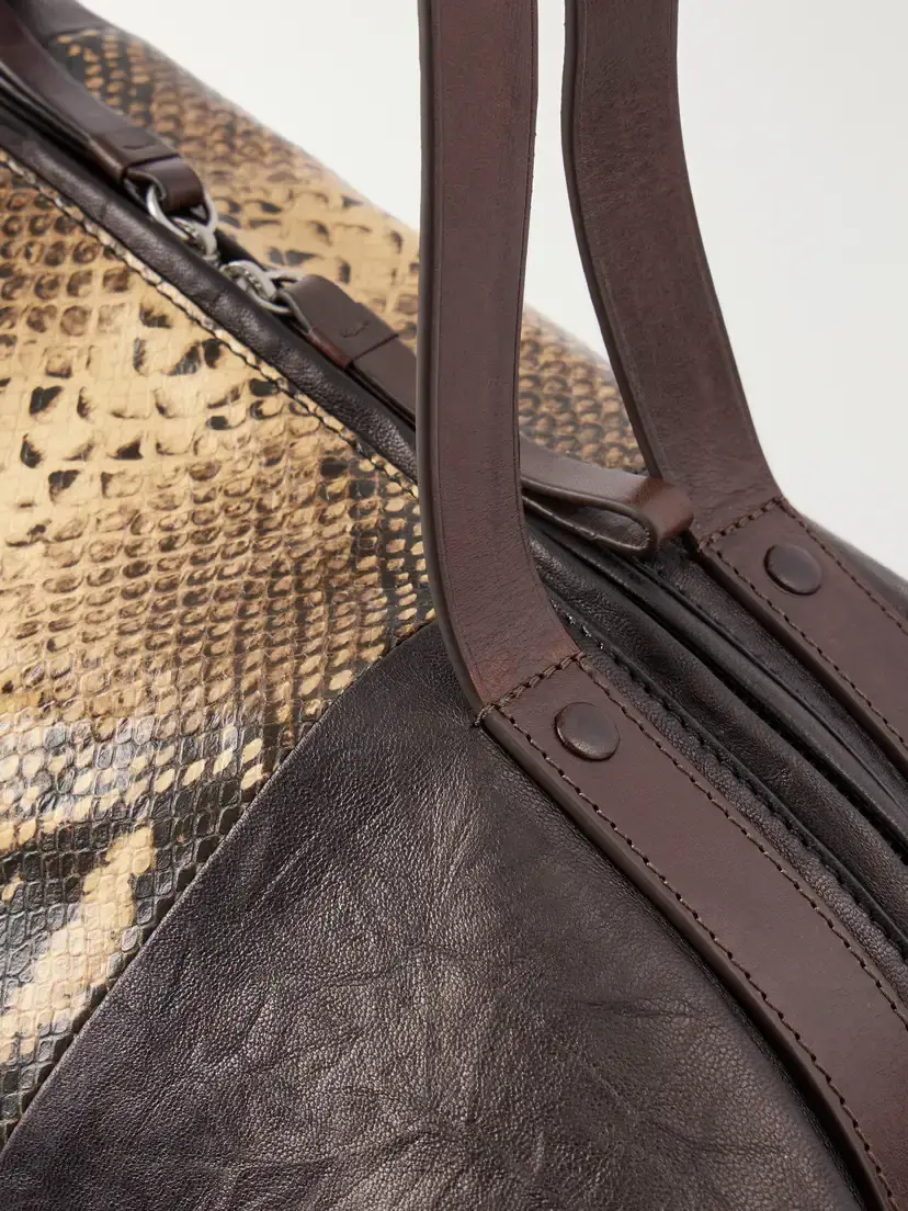 Dries Van Noten Snake-effect Leather Weekend Bag | Thumbnail 5 Dries Van Noten Snake-effect Leather Weekend Bag | Thumbnail 5