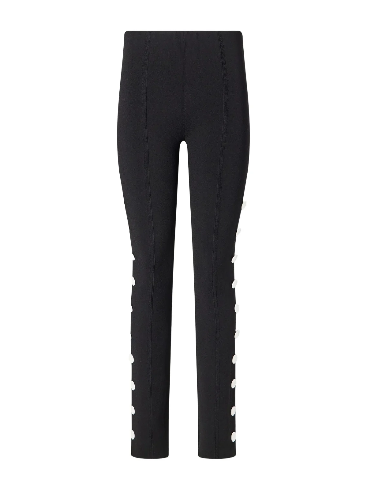 Martina Button-embellished Stretch-jersey Skinny Pants Martina Button-embellished Stretch-jersey Skinny Pants