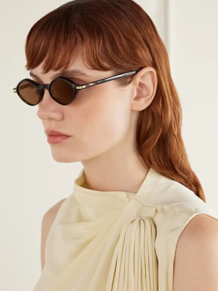 Cartier Eyewear Signature Round-frame Acetate Sunglasses | Thumbnail 5 Cartier Eyewear Signature Round-frame Acetate Sunglasses | Thumbnail 5