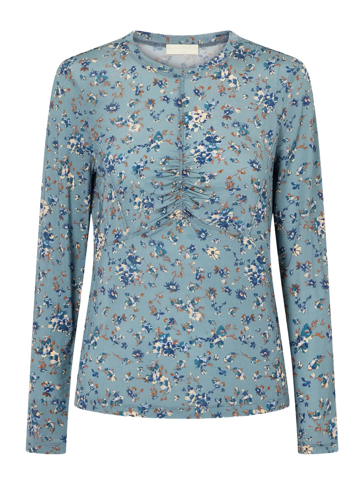 Gathered Floral-print Stretch-jersey Blouse Gathered Floral-print Stretch-jersey Blouse