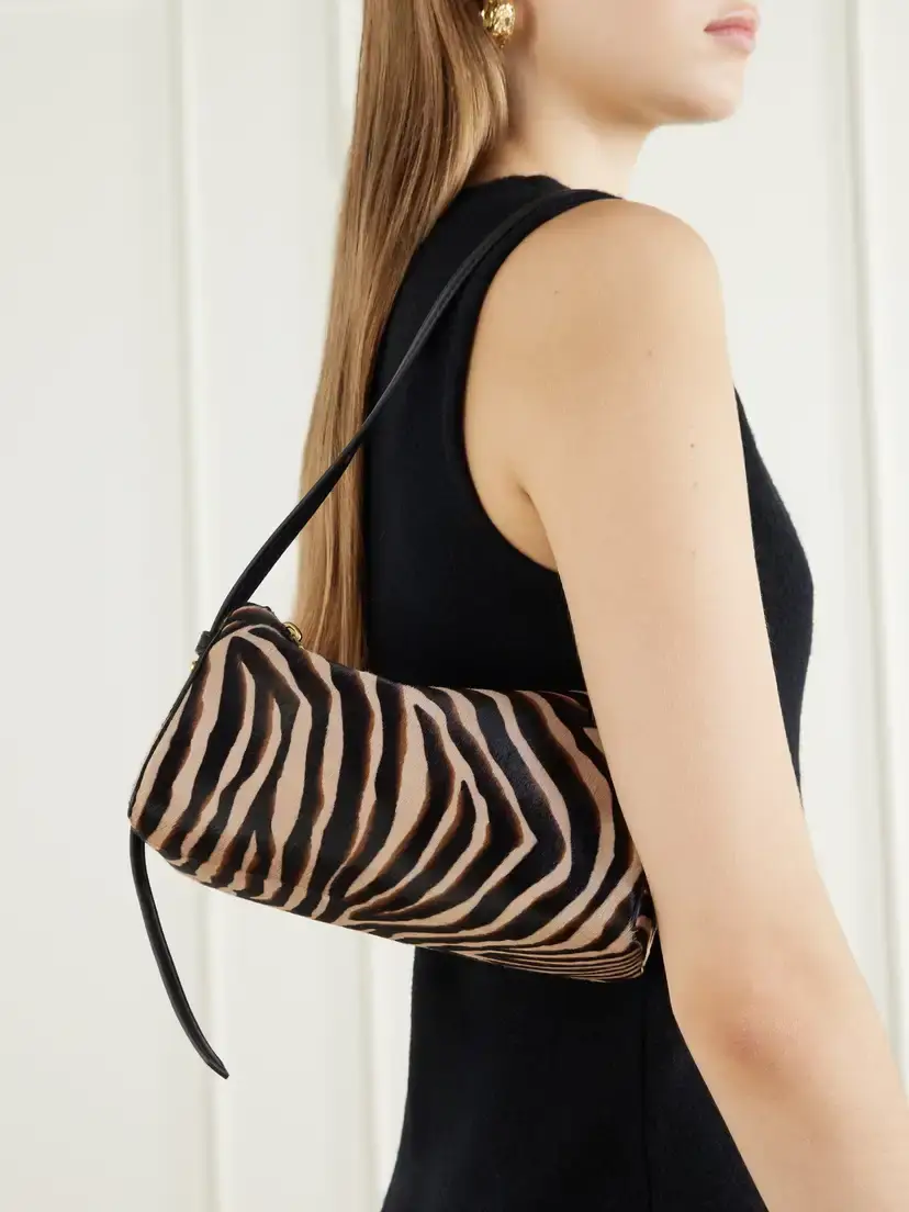 Veronica Beard Ziger Animal-print Calf Hair Shoulder Bag | Thumbnail 2 Veronica Beard Ziger Animal-print Calf Hair Shoulder Bag | Thumbnail 2