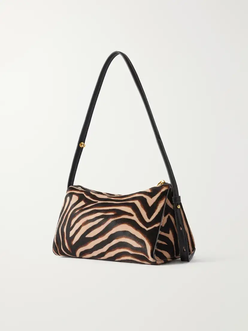 Veronica Beard Ziger Animal-print Calf Hair Shoulder Bag | Thumbnail 4 Veronica Beard Ziger Animal-print Calf Hair Shoulder Bag | Thumbnail 4