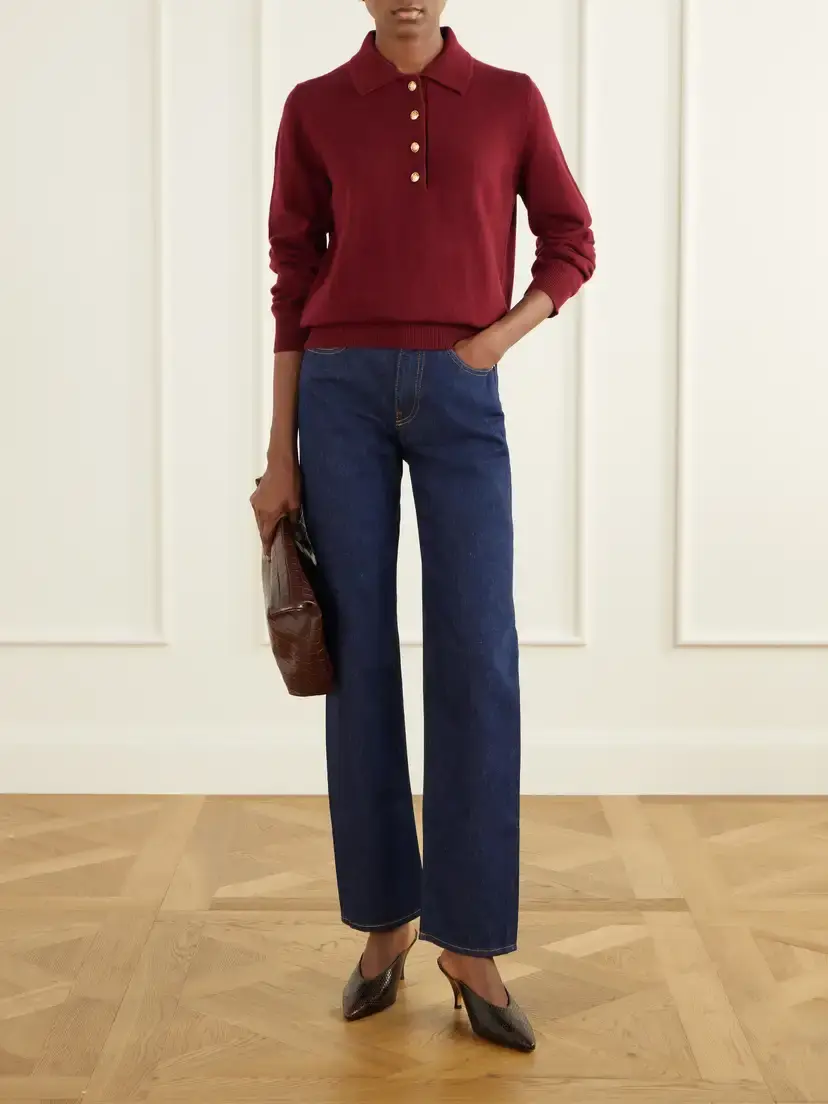 Blazé Milano Highland Wool And Cashmere-blend Polo Sweater | Thumbnail 2 Blazé Milano Highland Wool And Cashmere-blend Polo Sweater | Thumbnail 2