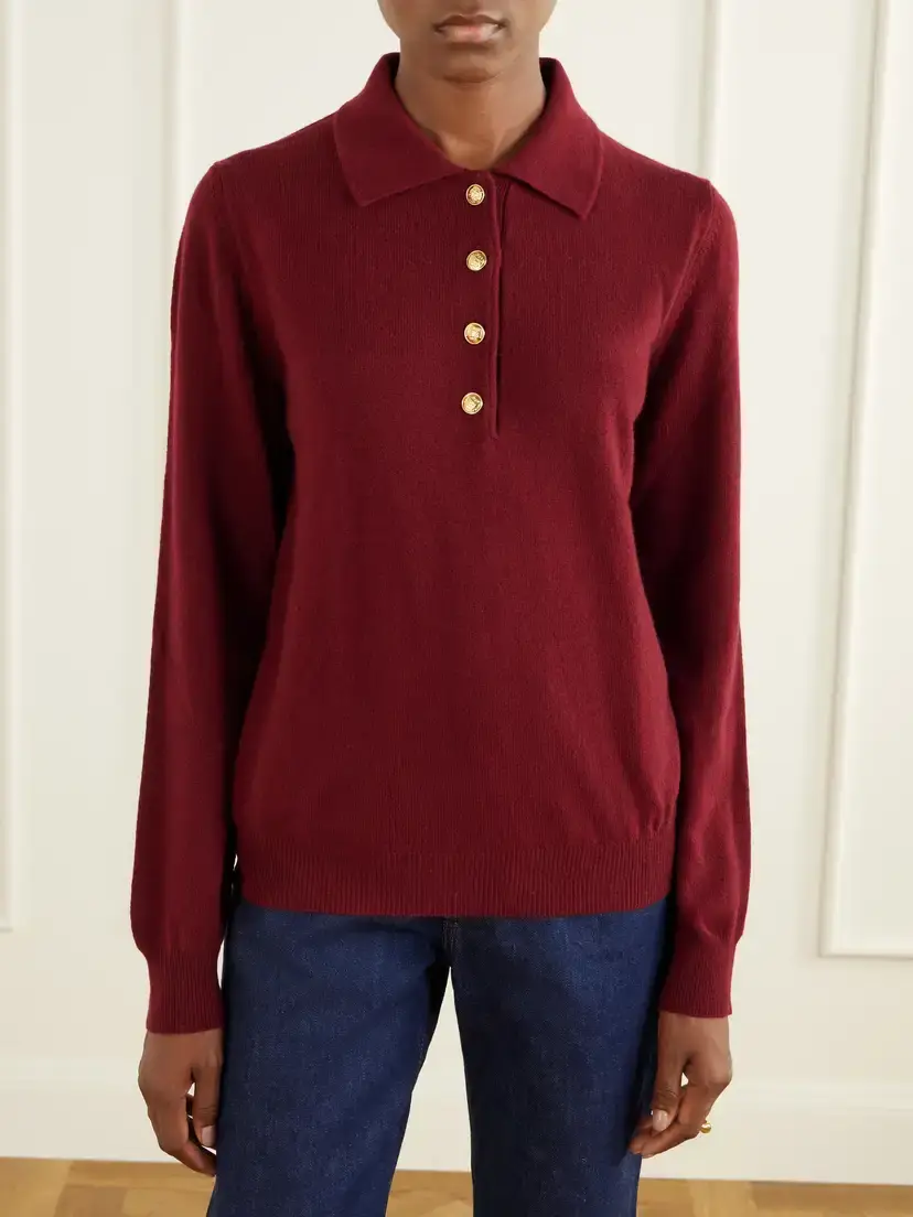 Blazé Milano Highland Wool And Cashmere-blend Polo Sweater | Thumbnail 3 Blazé Milano Highland Wool And Cashmere-blend Polo Sweater | Thumbnail 3