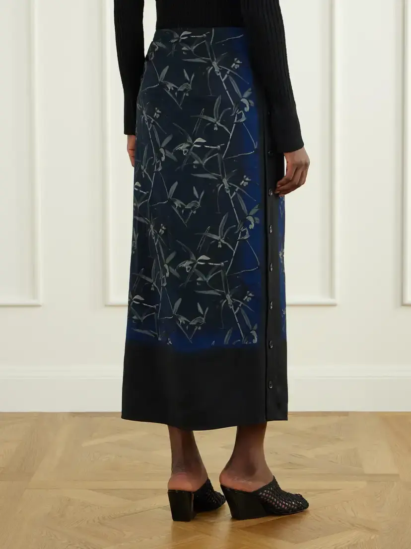 Proenza Schouler Anais Floral-print Button-detailed Gathered Stretch-cady Skirt | Thumbnail 3 Proenza Schouler Anais Floral-print Button-detailed Gathered Stretch-cady Skirt | Thumbnail 3
