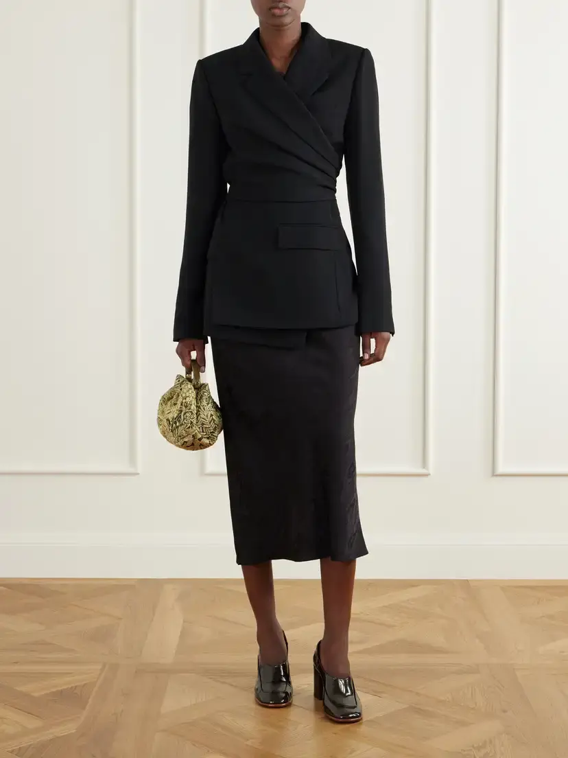 Dries Van Noten Snake-effect Trimmed Patent-leather Pumps | Thumbnail 4
