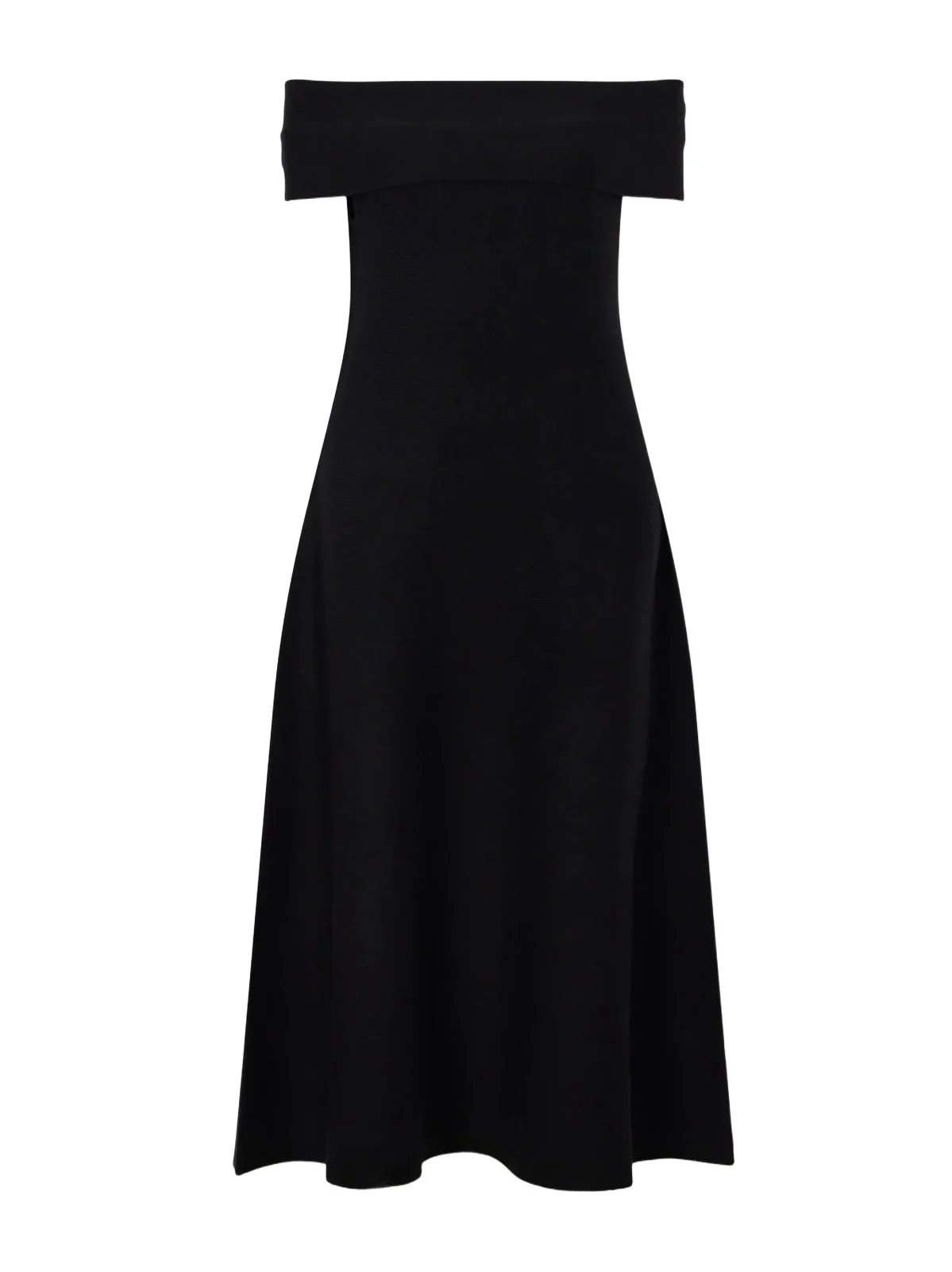 Camilla Wool Off-the-shoulder Midi Dress