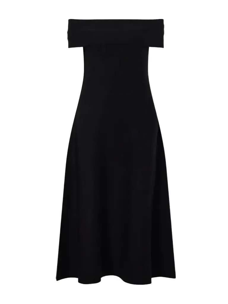 Simkhai Camilla Wool Off-the-shoulder Midi Dress