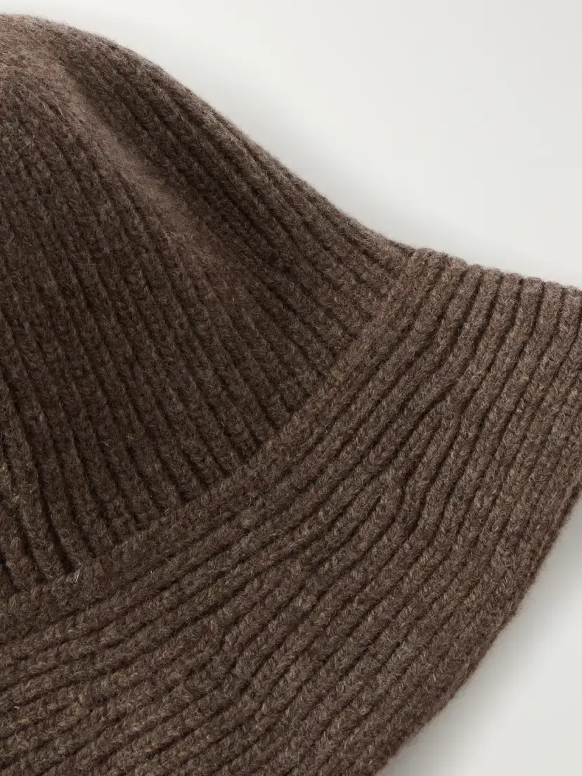 Nour Hammour Bruno Ribbed Merino Wool And Cashmere-blend Bucket Hat | Thumbnail 3 Nour Hammour Bruno Ribbed Merino Wool And Cashmere-blend Bucket Hat | Thumbnail 3