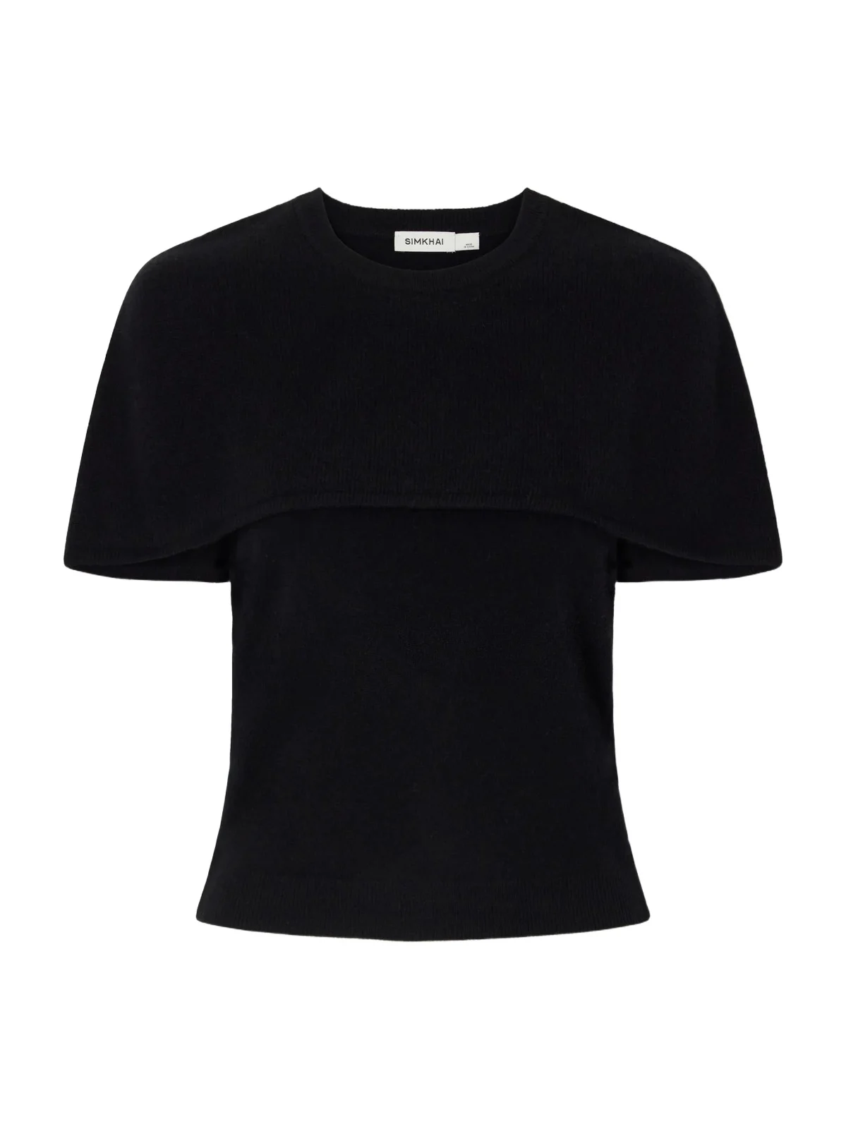 Simkhai Yuki Cape-effect Cashmere Top
