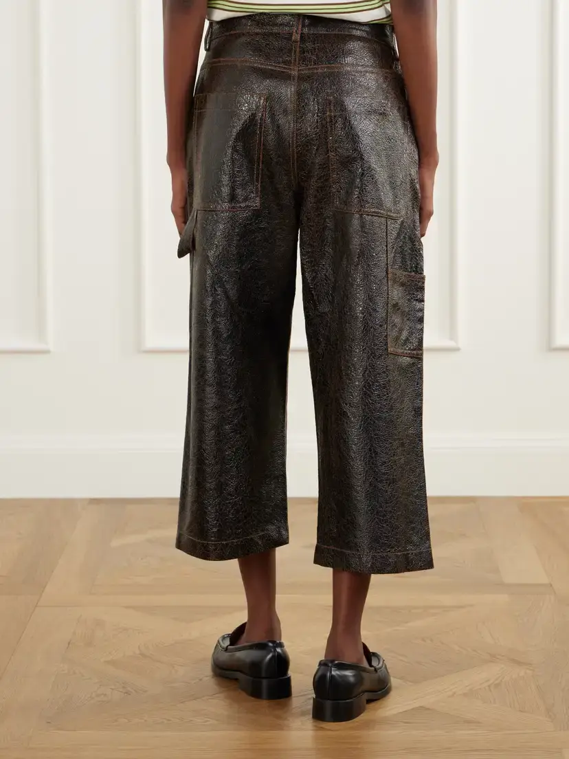Sanderlak Leather Wide-leg Pants | Thumbnail 4 Sanderlak Leather Wide-leg Pants | Thumbnail 4