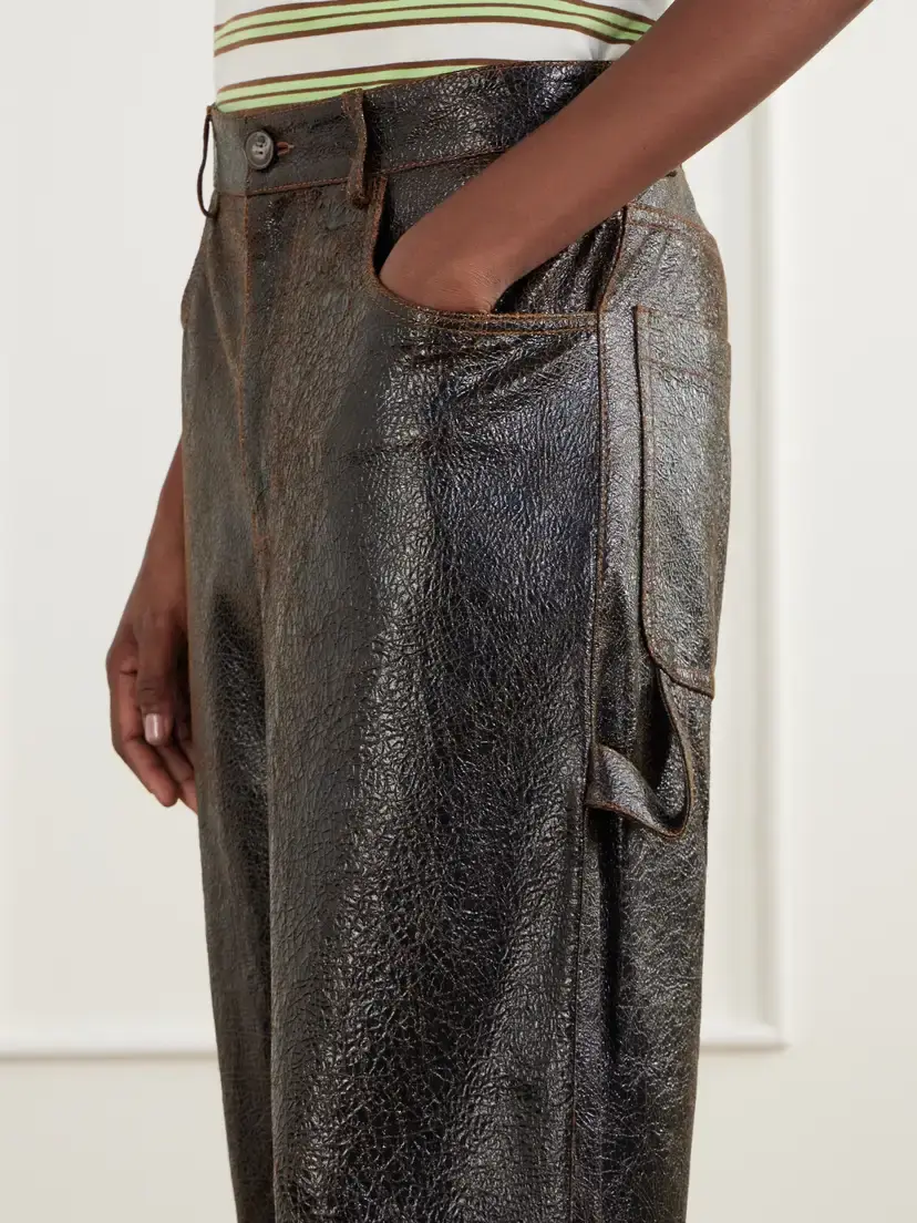Sanderlak Leather Wide-leg Pants | Thumbnail 5 Sanderlak Leather Wide-leg Pants | Thumbnail 5