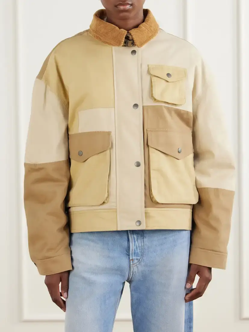 Marant Étoile Risla Corduroy-trimmed Cotton Jacket | Thumbnail 3 Marant Étoile Risla Corduroy-trimmed Cotton Jacket | Thumbnail 3