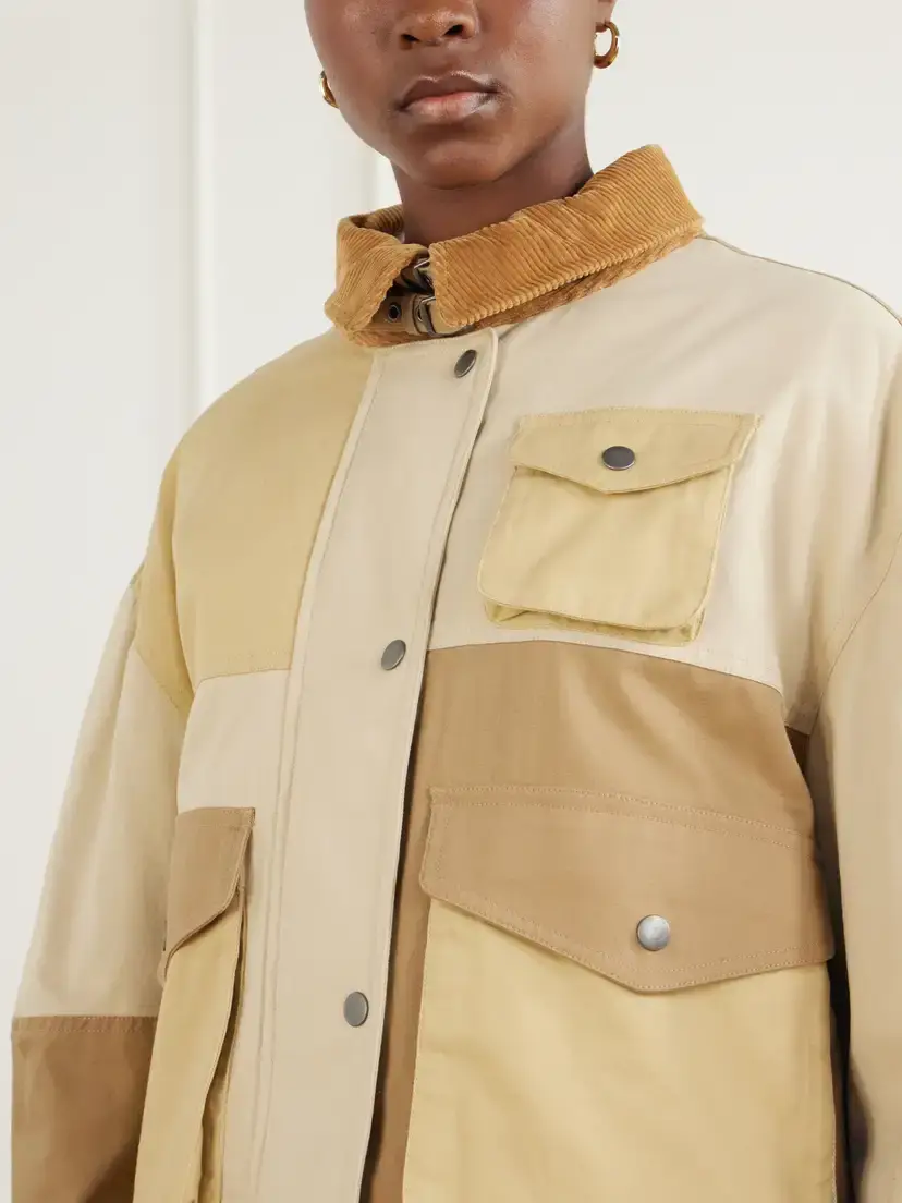 Marant Étoile Risla Corduroy-trimmed Cotton Jacket | Thumbnail 5 Marant Étoile Risla Corduroy-trimmed Cotton Jacket | Thumbnail 5