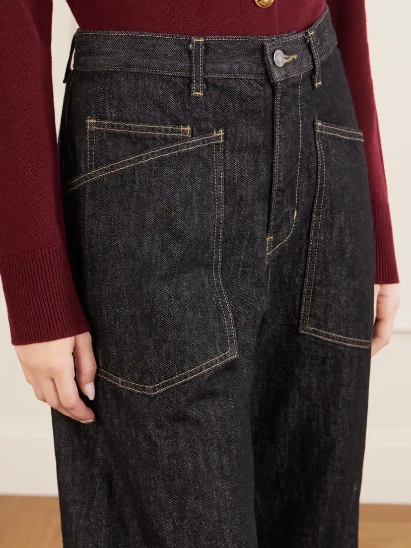 Nili Lotan Shon Mid Rise Barrel-leg Jeans | Thumbnail 5 Nili Lotan Shon Mid Rise Barrel-leg Jeans | Thumbnail 5