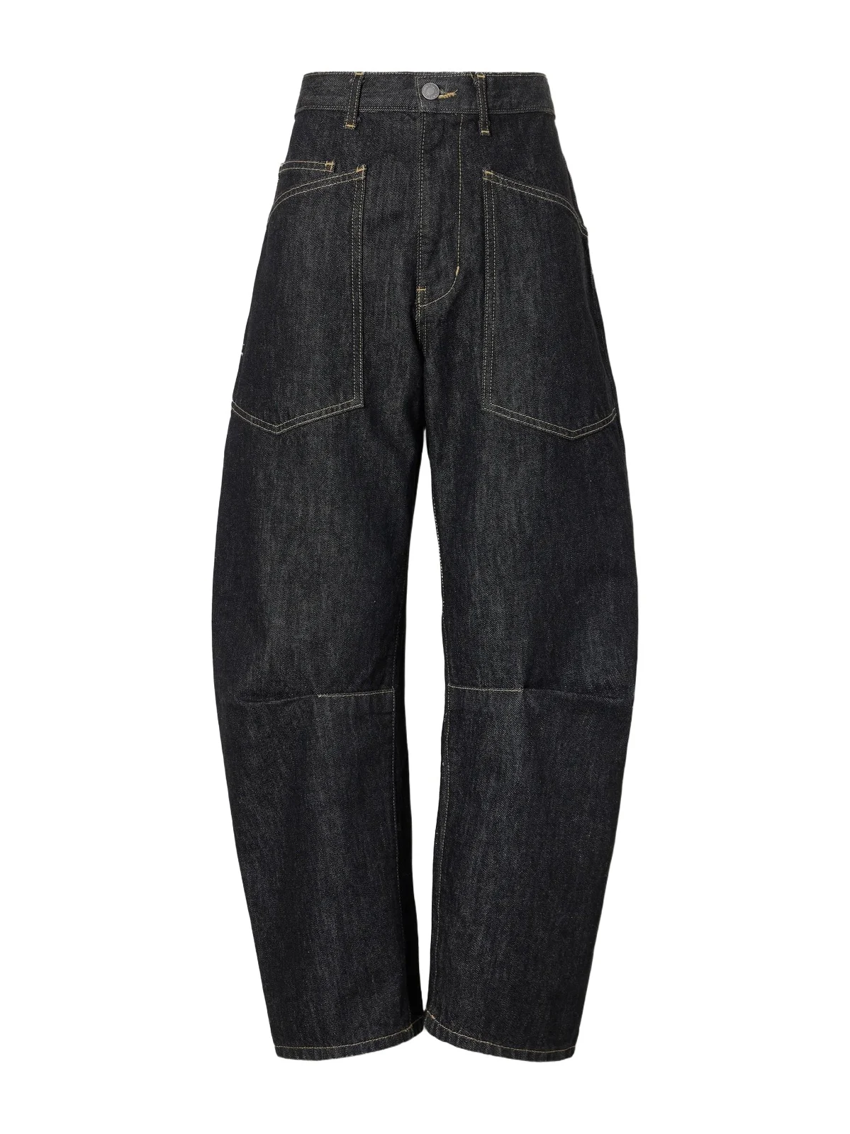 Shon Mid Rise Barrel-leg Jeans Shon Mid Rise Barrel-leg Jeans