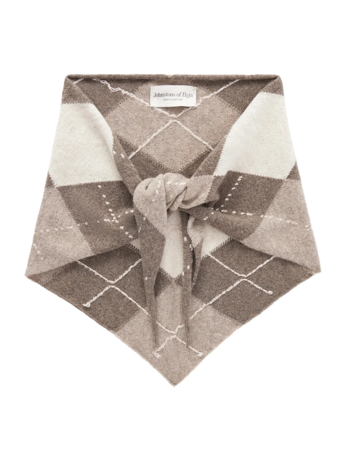 Johnstons of Elgin Clan Checked Cashmere Scarf