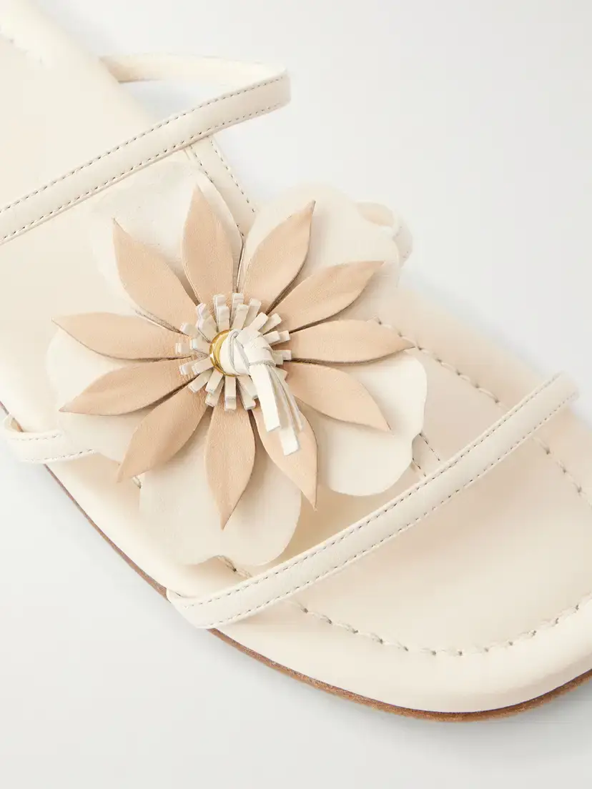 Zimmermann Belara Floral-appliquéd Leather Sandals | Thumbnail 5 Zimmermann Belara Floral-appliquéd Leather Sandals | Thumbnail 5