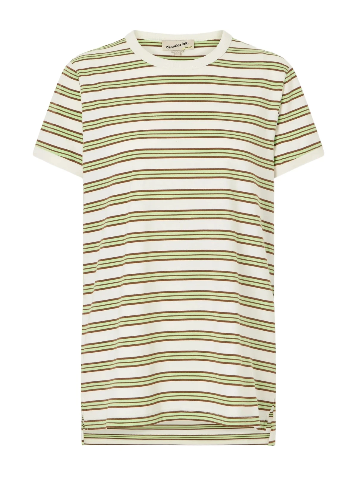 Sanderlak Striped Cotton-jersey T-shirt