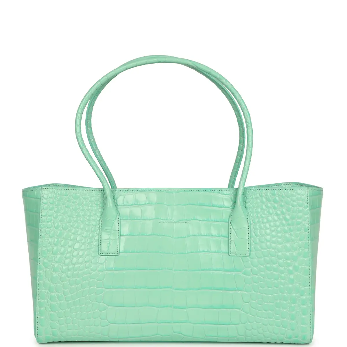 Chanel Chanel Small Cerf Shopping Bag Teal Croc Embossed Calfskin Gold Hardware | Thumbnail 4 Chanel Chanel Small Cerf Shopping Bag Teal Croc Embossed Calfskin Gold Hardware | Thumbnail 4