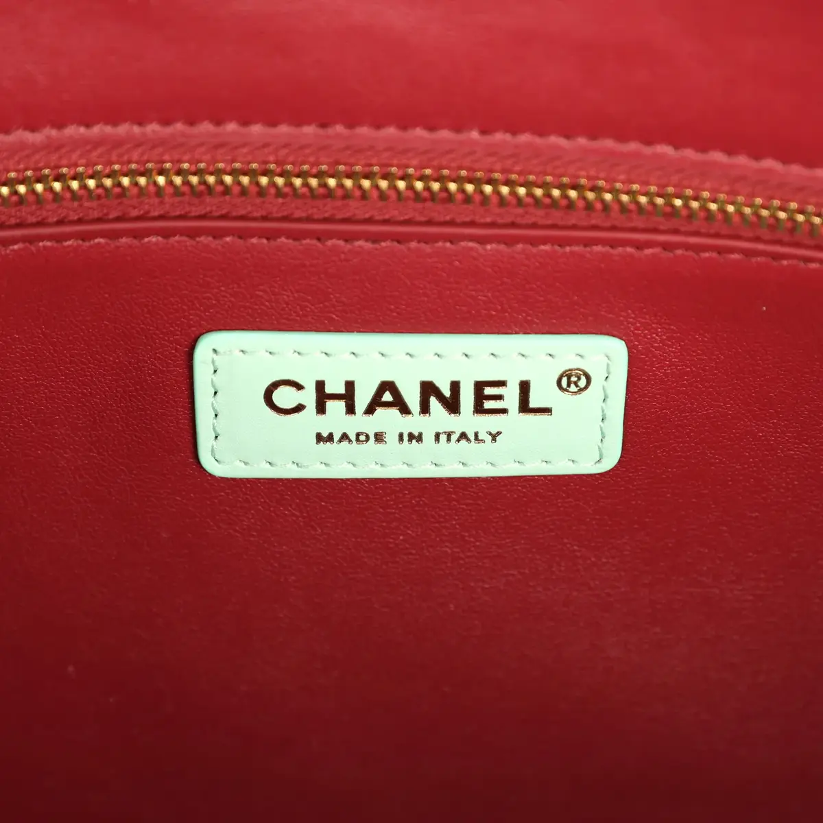 Chanel Chanel Small Cerf Shopping Bag Teal Croc Embossed Calfskin Gold Hardware | Thumbnail 8 Chanel Chanel Small Cerf Shopping Bag Teal Croc Embossed Calfskin Gold Hardware | Thumbnail 8