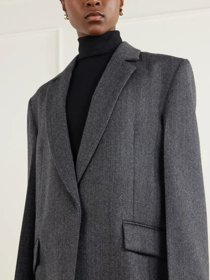 TOTEME Herringbone Wool Blazer | Thumbnail 5 TOTEME Herringbone Wool Blazer | Thumbnail 5