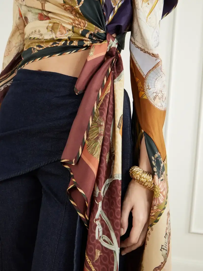 Zimmermann Valiant Knotted Silk Top | Thumbnail 4 Zimmermann Valiant Knotted Silk Top | Thumbnail 4