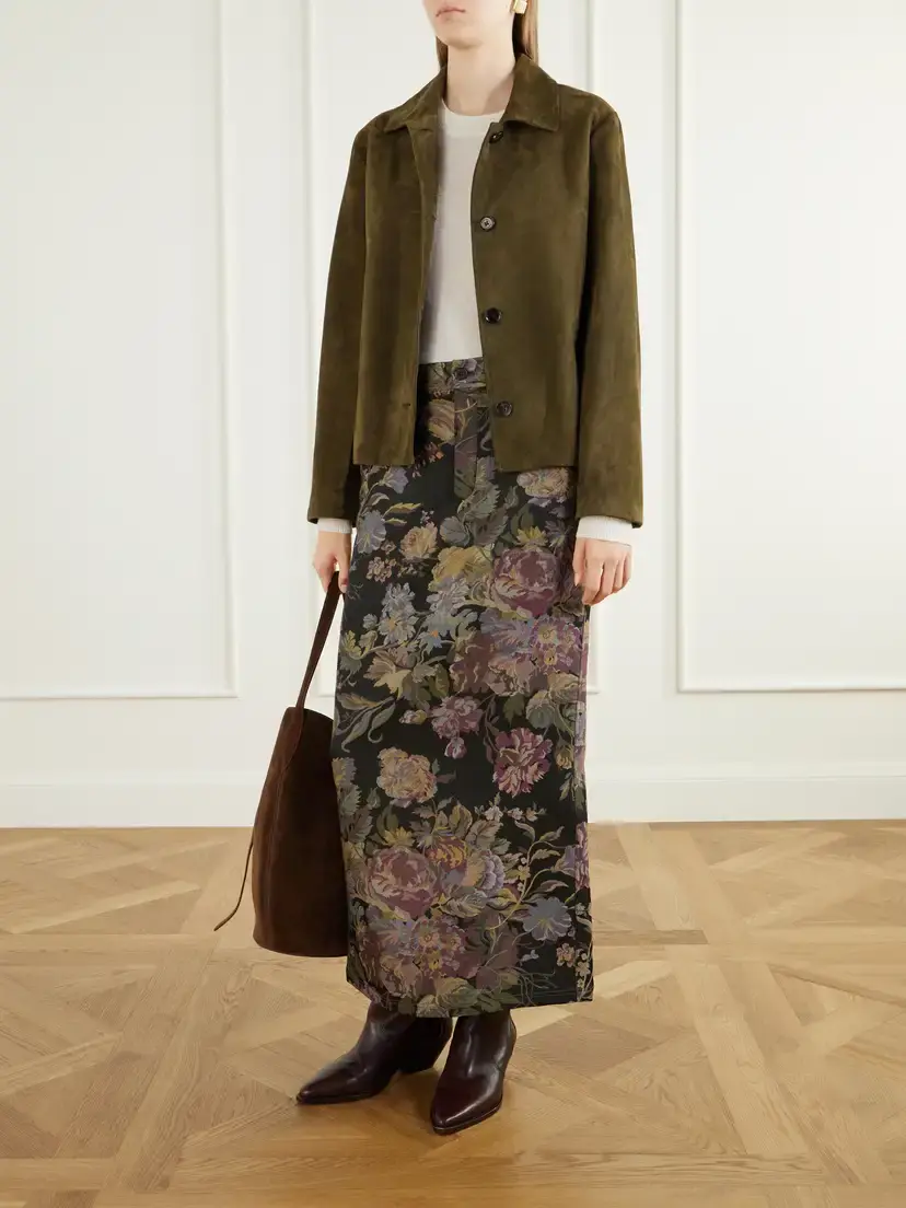 Ralph Lauren Collection Fontaine Floral-print Silk-blend Jacquard Maxi Skirt | Thumbnail 2 Ralph Lauren Collection Fontaine Floral-print Silk-blend Jacquard Maxi Skirt | Thumbnail 2
