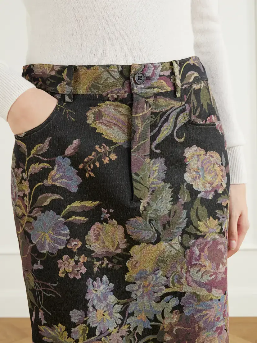 Ralph Lauren Collection Fontaine Floral-print Silk-blend Jacquard Maxi Skirt | Thumbnail 5 Ralph Lauren Collection Fontaine Floral-print Silk-blend Jacquard Maxi Skirt | Thumbnail 5