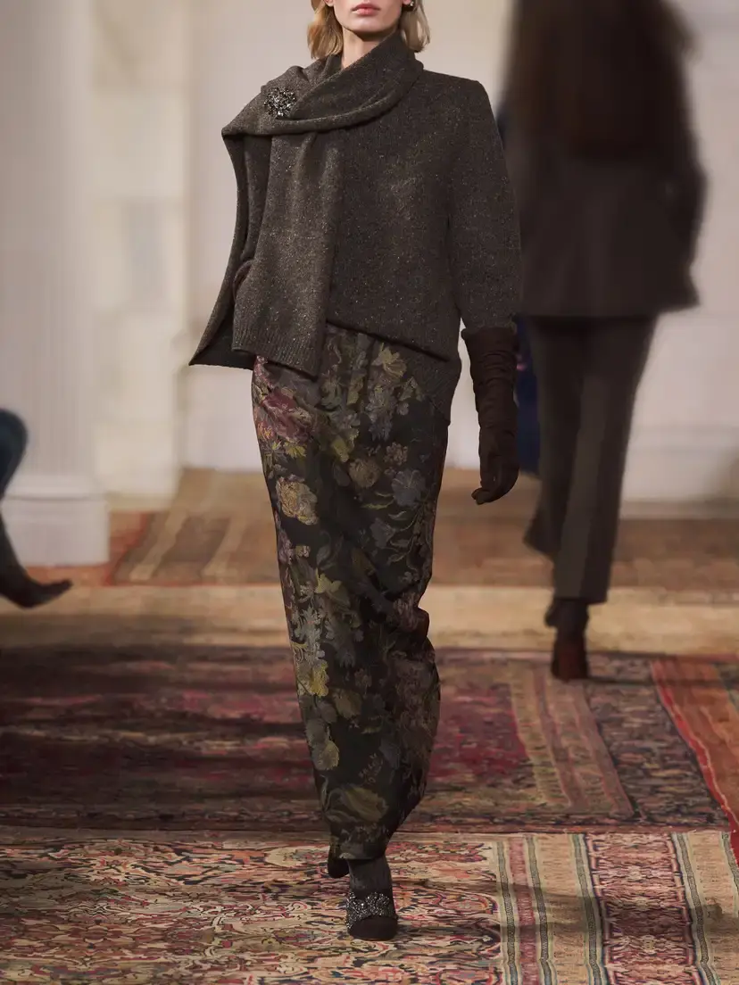 Ralph Lauren Collection Fontaine Floral-print Silk-blend Jacquard Maxi Skirt | Thumbnail 6 Ralph Lauren Collection Fontaine Floral-print Silk-blend Jacquard Maxi Skirt | Thumbnail 6