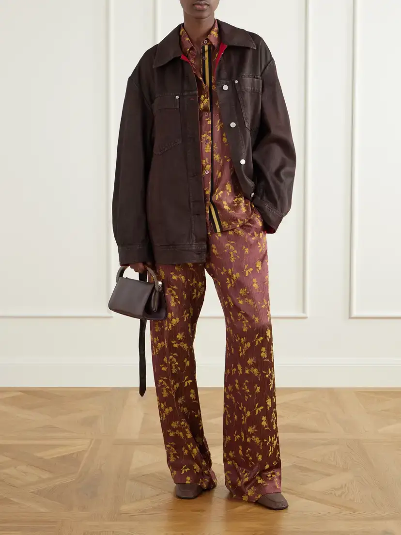 Dries Van Noten Belted Denim Jacket | Thumbnail 2 Dries Van Noten Belted Denim Jacket | Thumbnail 2