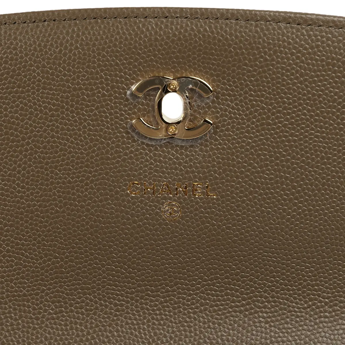 Chanel Chanel Trendy Top Handle Clutch with Chain Dark Khaki Caviar Gold Hardware | Thumbnail 8 Chanel Chanel Trendy Top Handle Clutch with Chain Dark Khaki Caviar Gold Hardware | Thumbnail 8