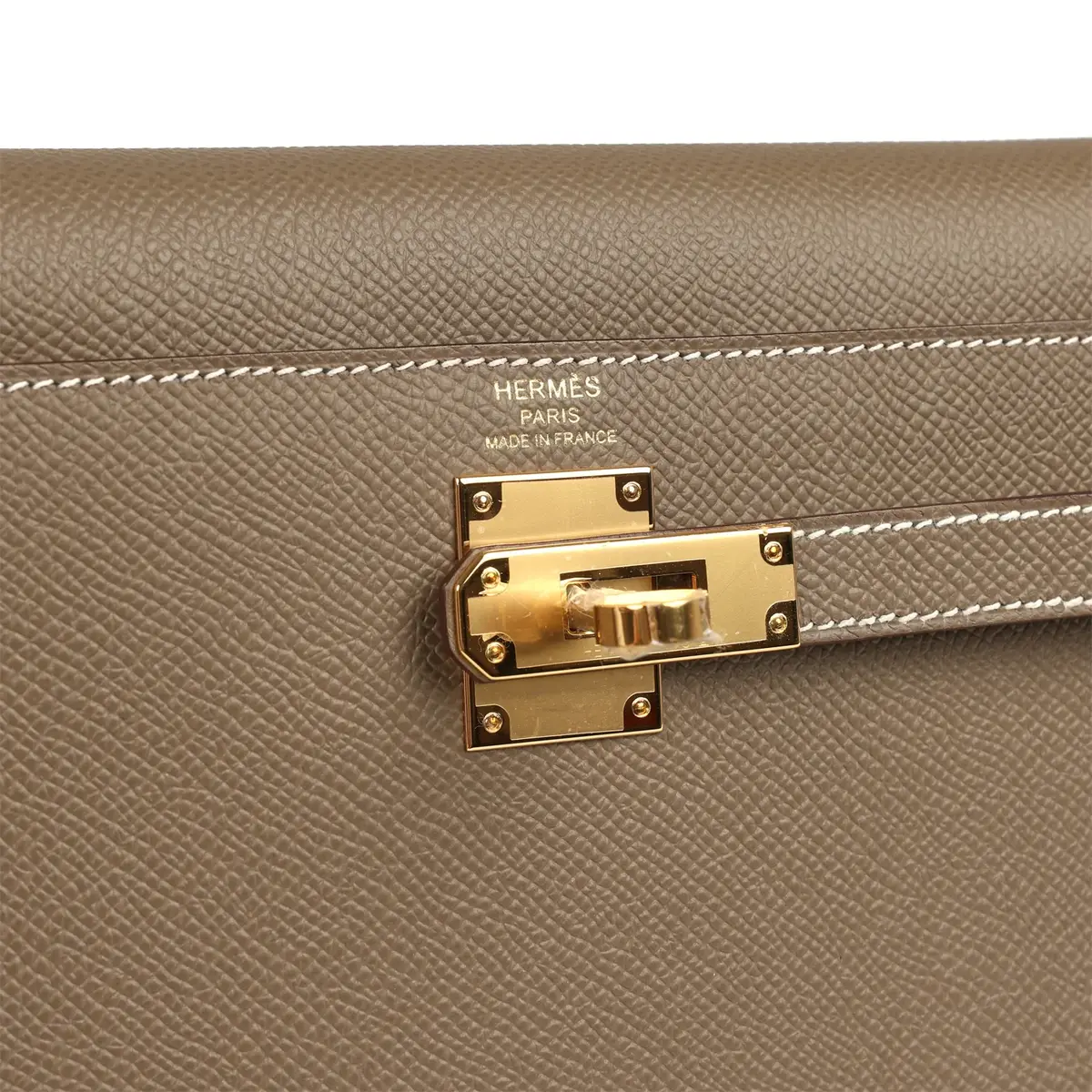 HERMÈS Hermes Kelly Elan Etoupe Epsom Gold Hardware | Thumbnail 6