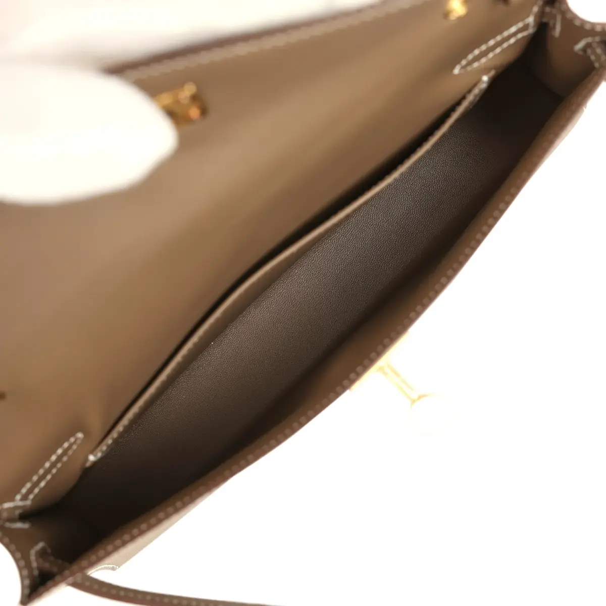 HERMÈS Hermes Kelly Elan Etoupe Epsom Gold Hardware | Thumbnail 7
