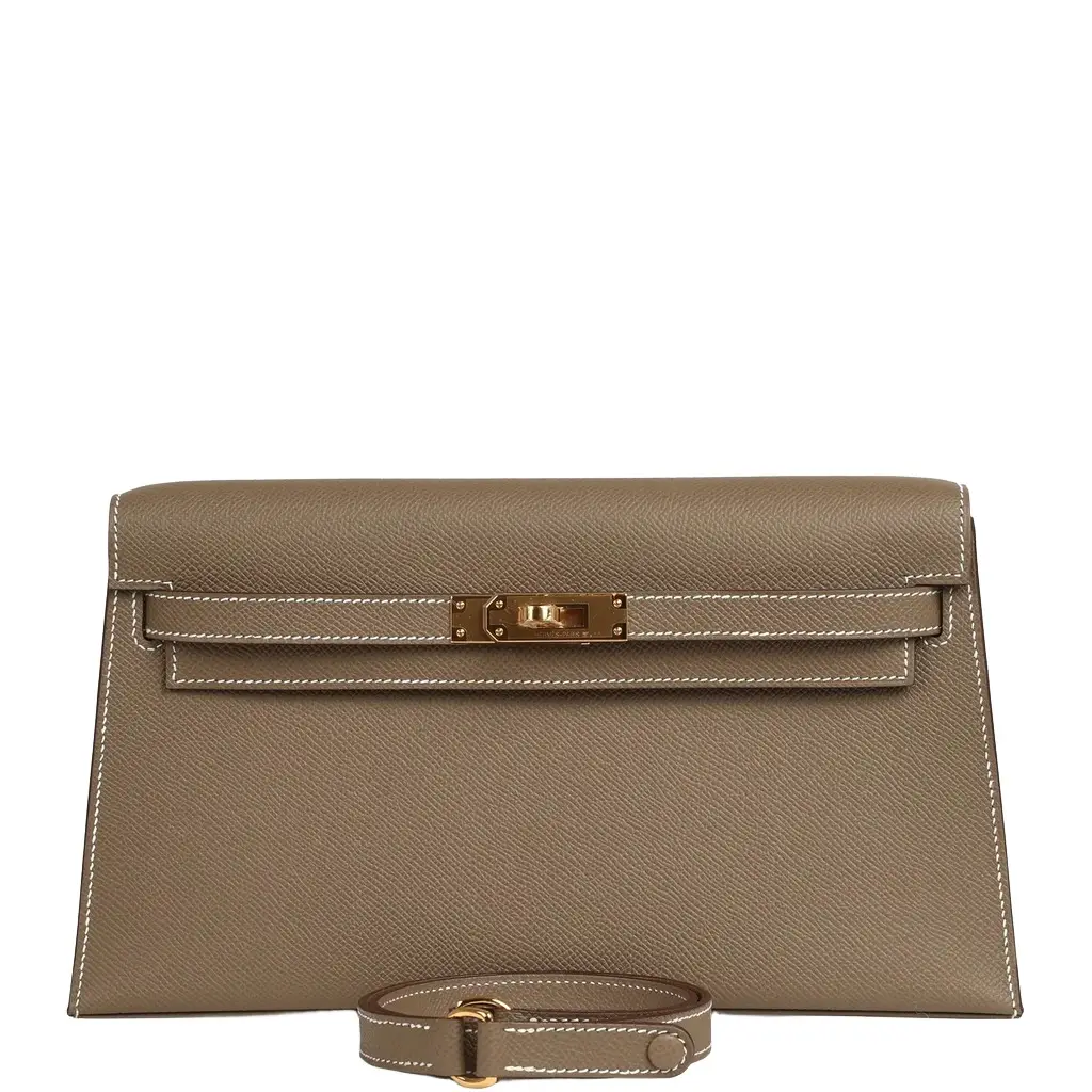 HERMÈS Hermes Kelly Elan Etoupe Epsom Gold Hardware | Image 1 HERMÈS Hermes Kelly Elan Etoupe Epsom Gold Hardware | Image 1