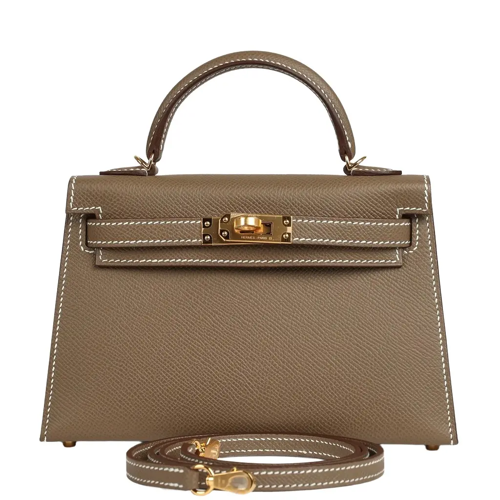 HERMÈS Hermes Kelly Sellier 20 Etoupe Epsom Gold Hardware | Image 1 HERMÈS Hermes Kelly Sellier 20 Etoupe Epsom Gold Hardware | Image 1