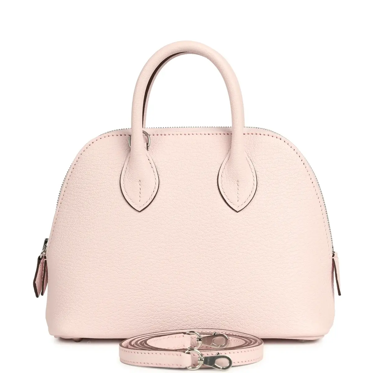 HERMÈS Hermes Mini 1923 Bolide Rose Darling Chevre Mysore Palladium Hardware | Thumbnail 2 HERMÈS Hermes Mini 1923 Bolide Rose Darling Chevre Mysore Palladium Hardware | Thumbnail 2