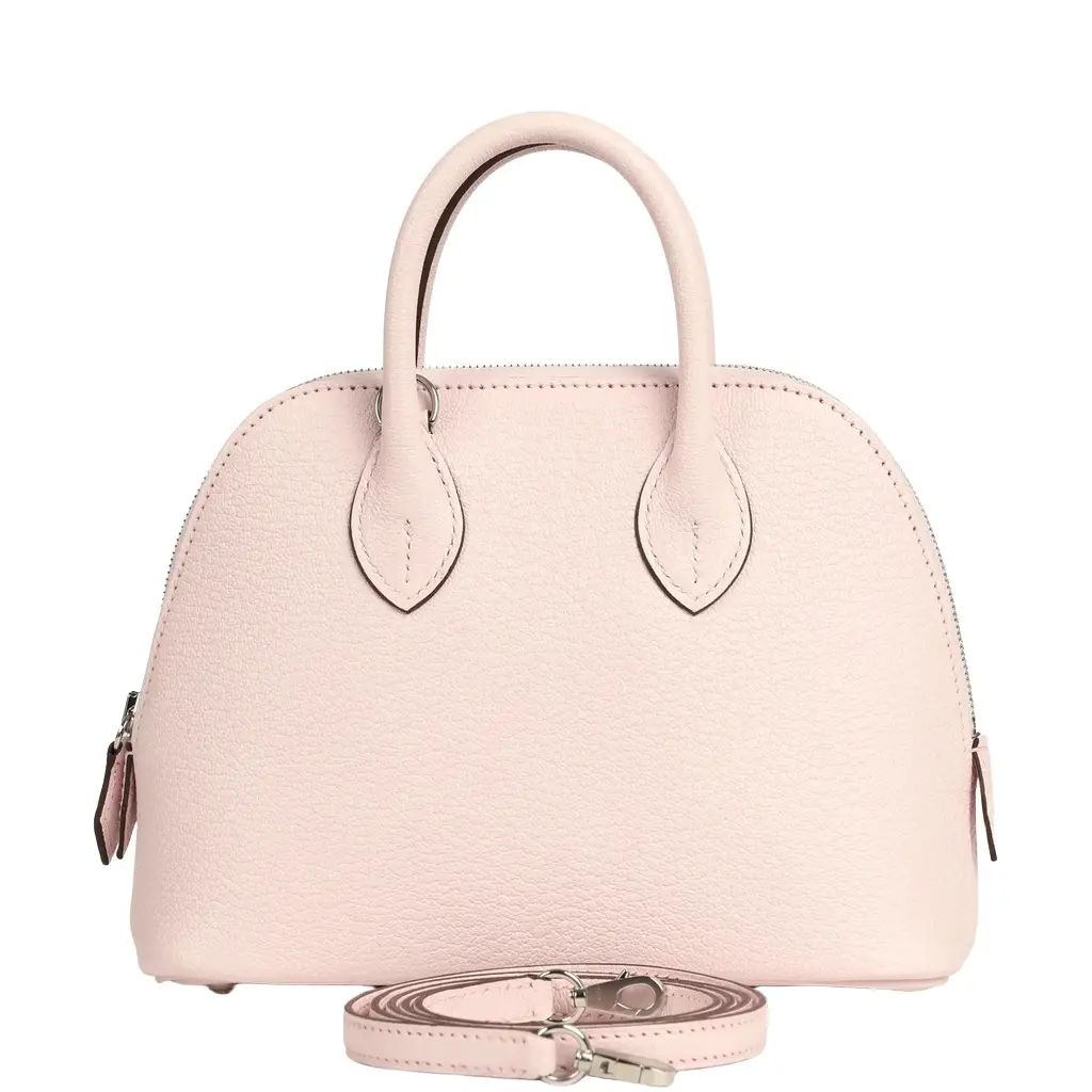 HERMÈS Hermes Mini 1923 Bolide Rose Darling Chevre Mysore Palladium Hardware | Image 1 HERMÈS Hermes Mini 1923 Bolide Rose Darling Chevre Mysore Palladium Hardware | Image 1
