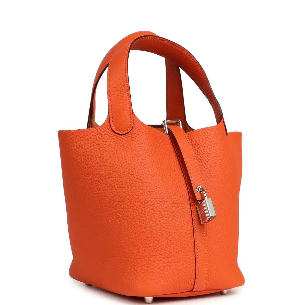 HERMÈS Hermes Picotin Lock 18 Tangerine Clemence Palladium Hardware | Thumbnail 2
