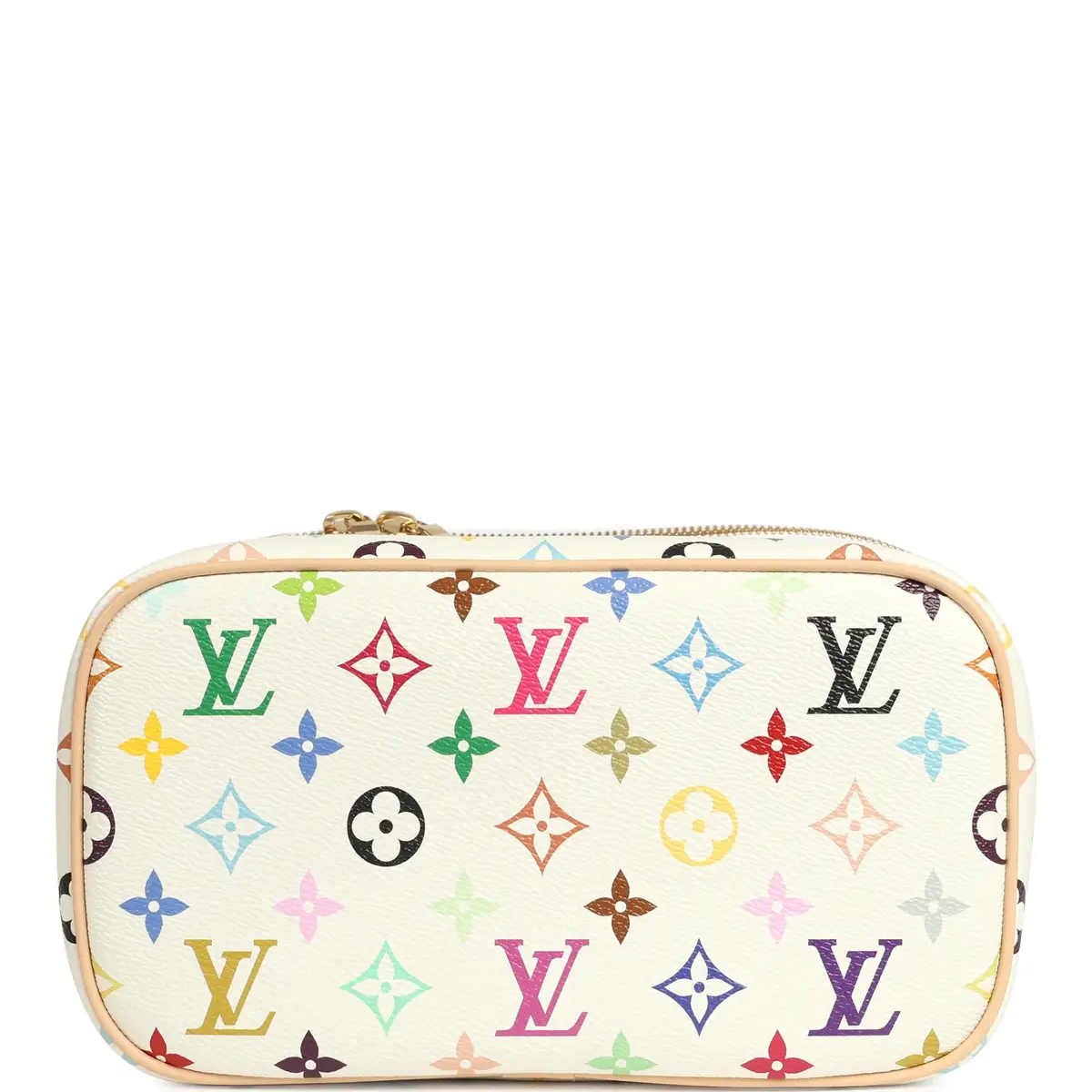 Louis Vuitton Louis Vuitton X Takashi Murakami Nice BB White Multicolor Monogram Gold Hardware | Thumbnail 6 Louis Vuitton Louis Vuitton X Takashi Murakami Nice BB White Multicolor Monogram Gold Hardware | Thumbnail 6