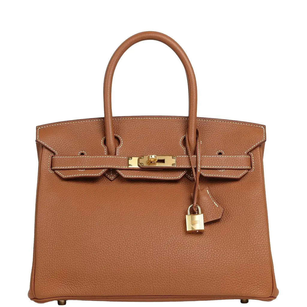HERMÈS Pre-owned Hermes Birkin 30 Gold Togo Gold Hardware | Image 1 HERMÈS Pre-owned Hermes Birkin 30 Gold Togo Gold Hardware | Image 1