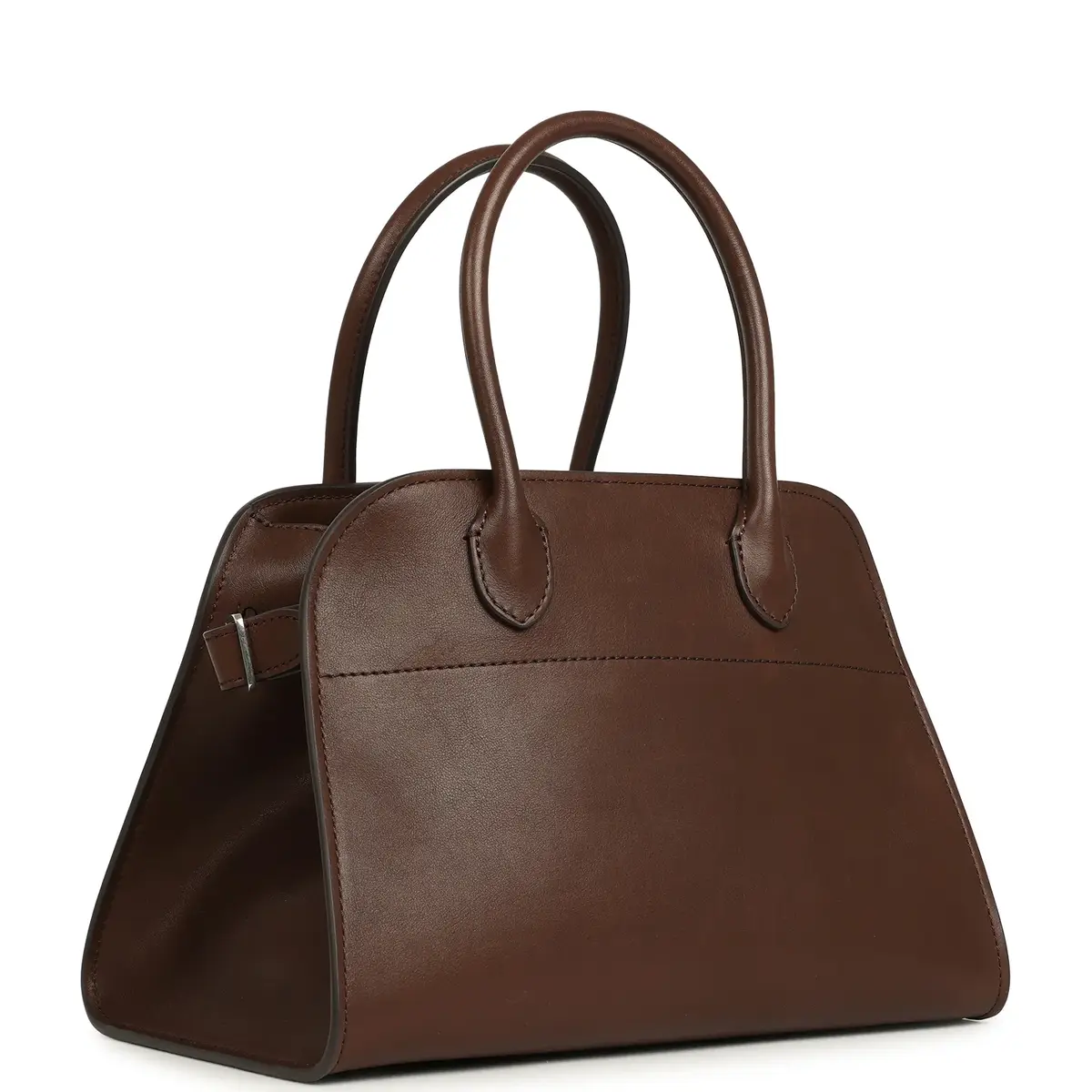 The Row The Row Soft Margaux 10 Deep Brown Saddle Silver Hardware | Thumbnail 2 The Row The Row Soft Margaux 10 Deep Brown Saddle Silver Hardware | Thumbnail 2