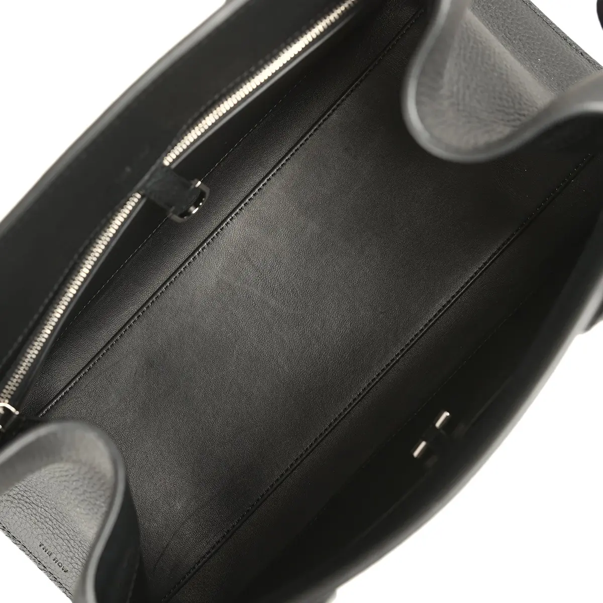 The Row The Row Soft Margaux Shoulder 12 Bag Black Calfskin Silver Hardware | Thumbnail 11 The Row The Row Soft Margaux Shoulder 12 Bag Black Calfskin Silver Hardware | Thumbnail 11