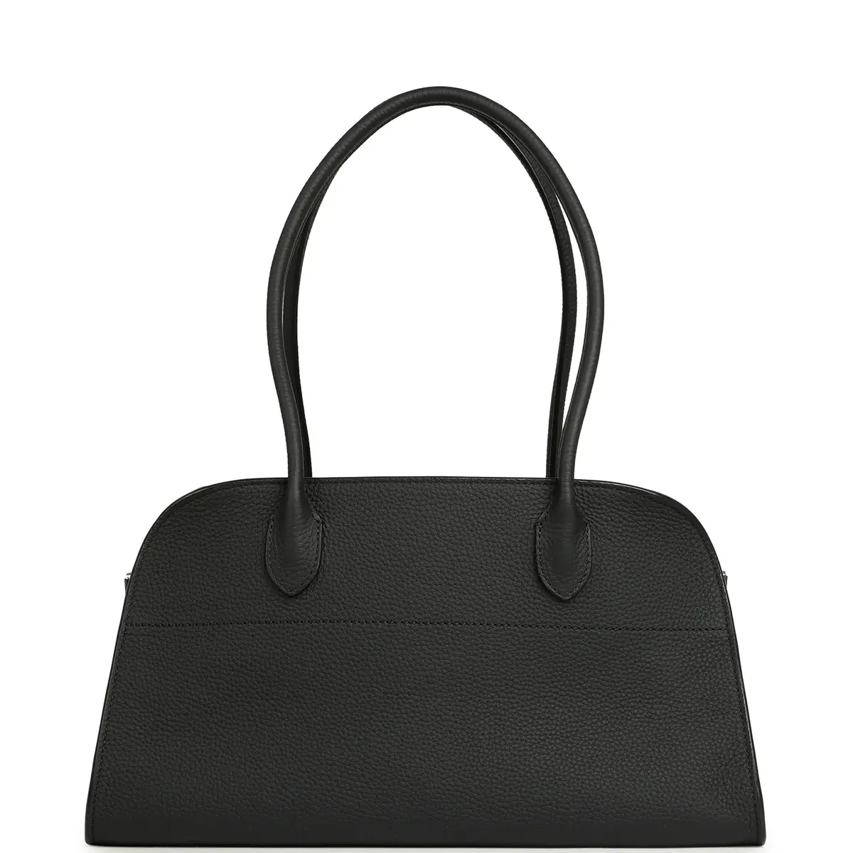 The Row The Row Soft Margaux Shoulder 12 Bag Black Calfskin Silver Hardware | Thumbnail 4 The Row The Row Soft Margaux Shoulder 12 Bag Black Calfskin Silver Hardware | Thumbnail 4