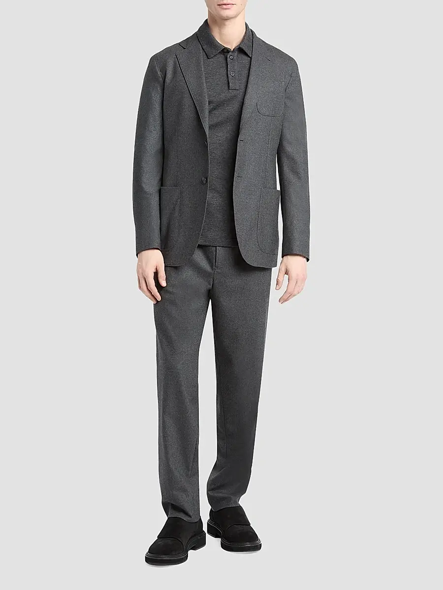 Giorgio Armani Men's Stretch Cashmere Pants | Thumbnail 2