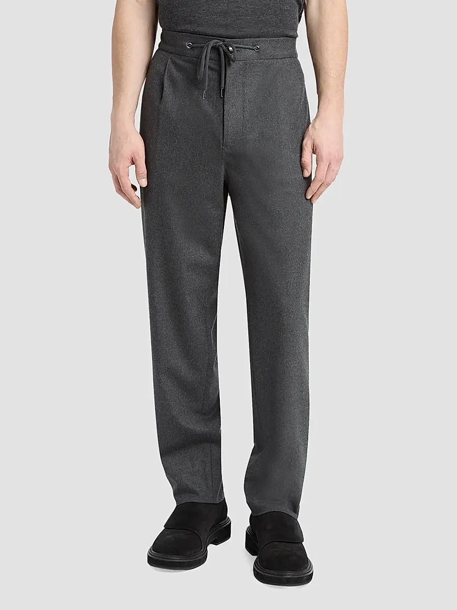 Giorgio Armani Men's Stretch Cashmere Pants | Thumbnail 4